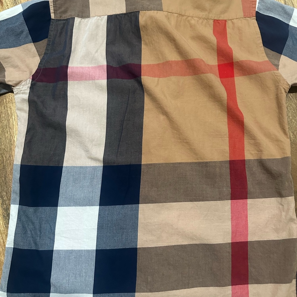 Burberry Multicolor Patchwork Plaid Button-Down S… - image 6